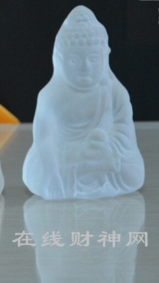 适合办公室座位小巧精致的透明观音菩萨托瓶像，在线财神网开光水晶观音菩萨像