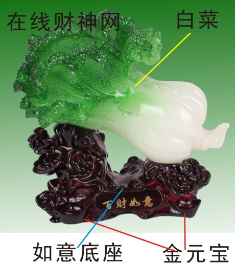 在线财神网百财如意（白菜）摆件的结构原理解读   
